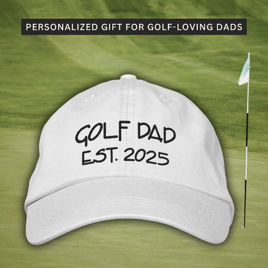 Golf-Vater Est. Jahr Bestickte Custom-Mütze Baseballkappe