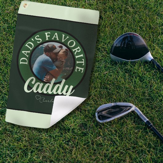 Golf Vater Favorite Caddy Individuelle Name Golfhandtuch