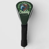 Golf Vater Favorite Caddy Individuelle Name Headcover (Vorderseite)