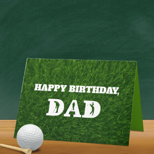 Golf-Vater-Geburtstag oder Vatertag Benutzerdefini Karte