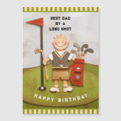 Golf Vater Geburtstagskarten Magnetkarte (Vorderseite)