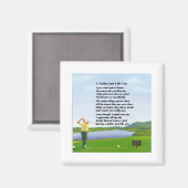 Golf - Vater Gedicht Magnet (Vorderseite/Rückseite)