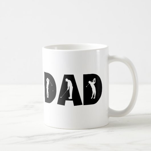 Golf-Vater-Geschenk Kaffeetasse (Rechts)