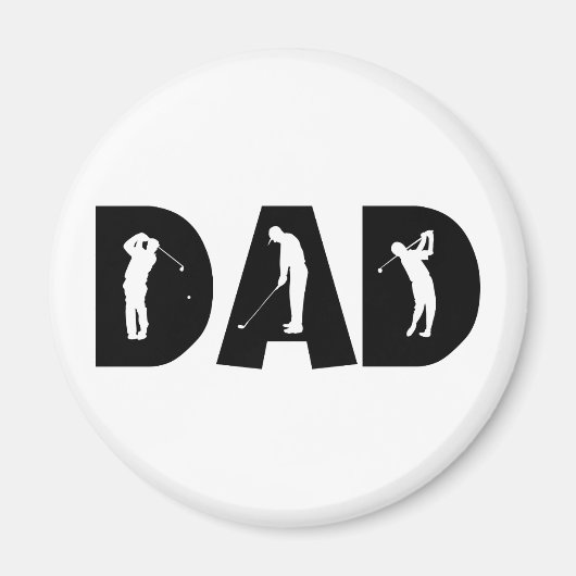 Golf Vater Geschenk Magnet (Vorne)