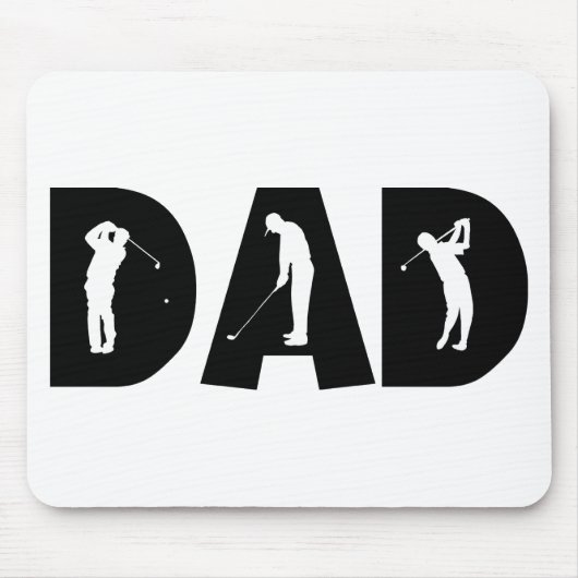 Golf-Vater-Geschenk Mousepad (Vorne)