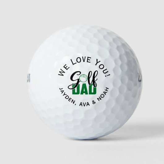 Golf Vater Green Golfball (Vorderseite)