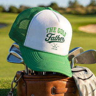 Golf Vater Grün Vintage Club Design Truckerkappe