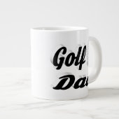 Golf Vater Halbtext Riesenkaffee Tasse (Vorderseite Rechts)