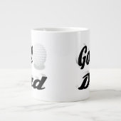 Golf Vater Halbtext Riesenkaffee Tasse (Vorderseite)