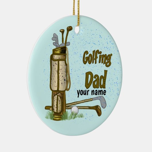 Golf Vater Keramik Ornament (Rechts)