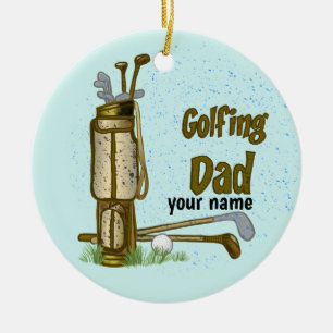 Golf Vater Keramik Ornament