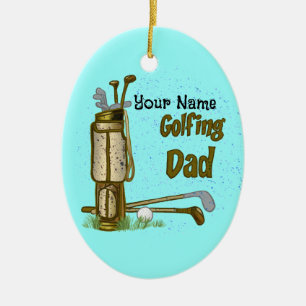 Golf Vater Keramik Ornament