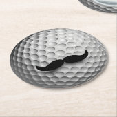 Golf Vater Runder Pappuntersetzer (Angewinkelt)