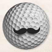 Golf Vater Runder Pappuntersetzer (Vorderseite)