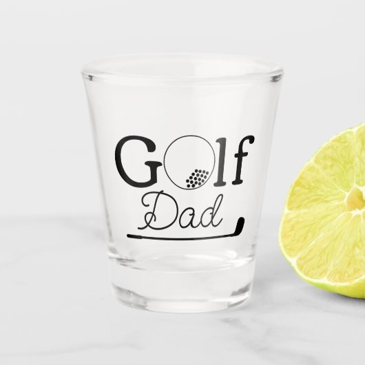 Golf-Vater Schnapsglas (Vorderseite)