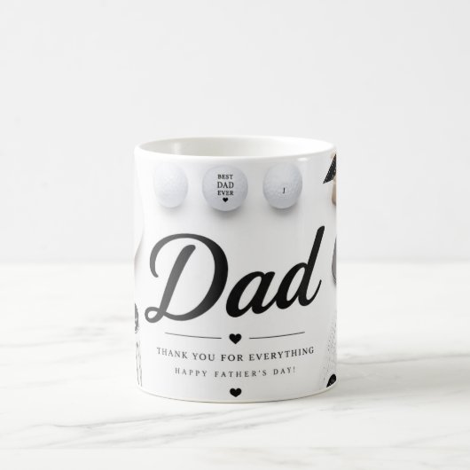 Golf Vater Vatertag Kaffeetasse (Mittel)