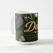 Golf-Vater Vatertag Kaffeetasse (Vorderseite Links)