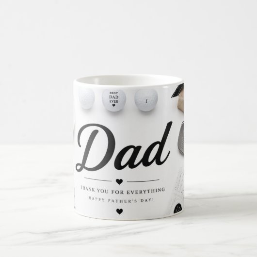 Golf-Vater Vatertag Kaffeetasse (Mittel)