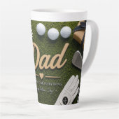 Golf-Vater Vatertag Kaffeetasse Milchtasse (Rechte Ecke)