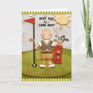 Golf-Vater Vatertag Karte