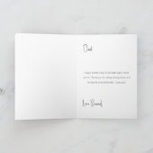 Golf Vater's Day Card Bester Vater nach Par Ankündigung (Innenseite)