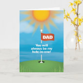 Golf Vatertag Card Karte (Gelbe Blume)