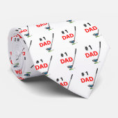 Golf Vatertag Neck Tie Best Vater Muster Krawatte (Gerollt)
