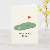Golf Vatertag Szene Karte (Gelbe Blume)