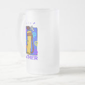 Golf Vathers Day Mattierte Bier Tasse (Vorderseite Links)