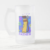 Golf Vathers Day Mattierte Bier Tasse (Links)