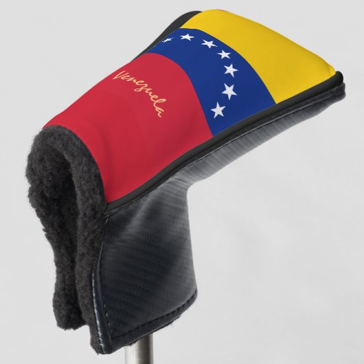 Golf Venezuela & Venezuela Flagge / Golf Clubs Abd Headcover (3/4 Vorderseite)