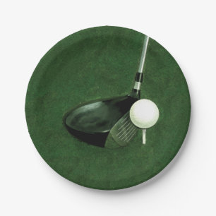 Golf-Veranstaltung Pappteller