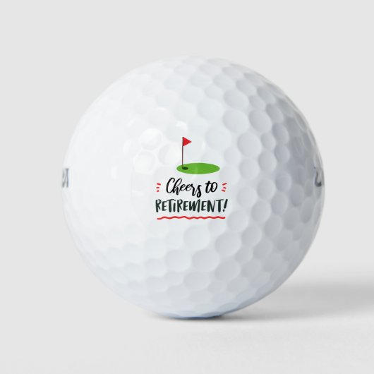 Golf Vermietung mit Golf Flagge Golf Balls Golfball (Vorderseite)
