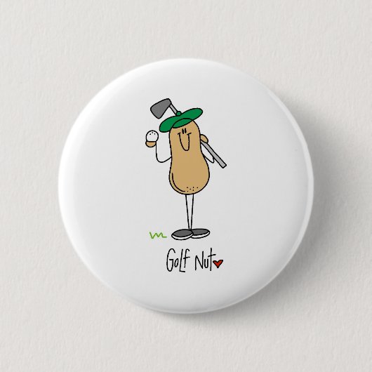 Golf Verrückter Button (Vorderseite)
