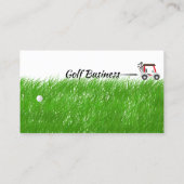 Golf verwandte Business Carts, Turf, Lieferungen Visitenkarte (Rückseite)