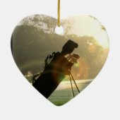 Golf-Verzierung Keramik Ornament (Hinten)