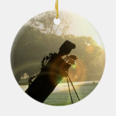 Golf-Verzierung Keramikornament (Hinten)