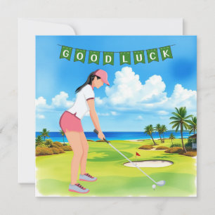 Golf "Viel Glück auf dem Golfplatz, Lady Golfer!"