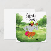 Golf "Viel Glück auf dem Golfplatz, Lady Golfer!" (Vorne/Hinten)