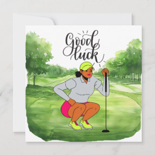 Golf "Viel Glück auf dem Golfplatz, Lady Golfer!"
