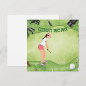 Golf "Viel Glück auf dem Platz, Golferin!" (Vorne/Hinten)