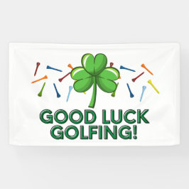 Golf viel Glück Golfen mit Kleeblatt St. Patrick's Banner