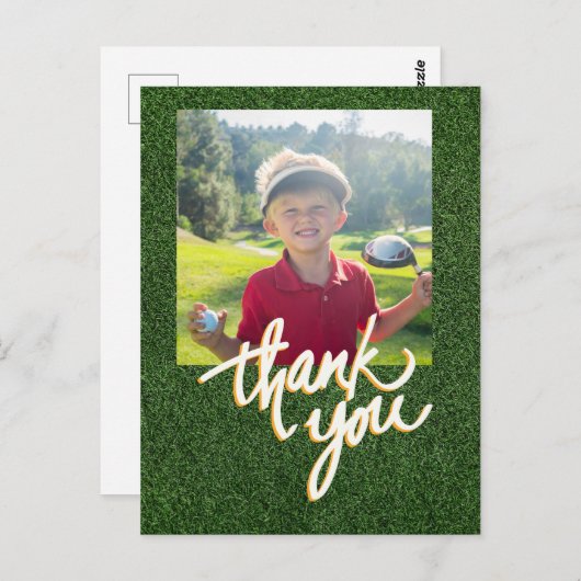 Golf Vielen Dank Erstellen Sie Ihr eigenes Foto Go Postkarte (Vorne/Hinten)