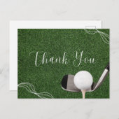 Golf Vielen Dank für Ihre Karte für Golfer (Vorne/Hinten)