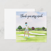 Golf Vielen Dank für Ihre Karte für Golfer (Vorne/Hinten)