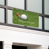 Golf Vielen Dank mit Golfball auf grünem Gras Banner (Äußeres Gebäude)