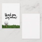 Golf Vielen Dank Mitteilungskarte (Vorne/Hinten)