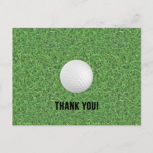 Golf Vielen Dank, Postkarte (Vorderseite)