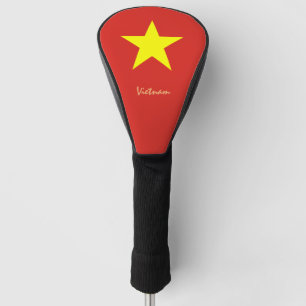 Golf Vietnam & Vietnamesisch Flagge / Golf Clubs A Golf Headcover