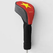 Golf Vietnam & Vietnamesisch Flagge / Golf Clubs A Golf Headcover (angewinkelt)